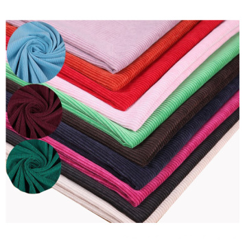 7.5wale /8 wale different kinds of Polyester Nylon   corduroy fabric for  jacket and sofa